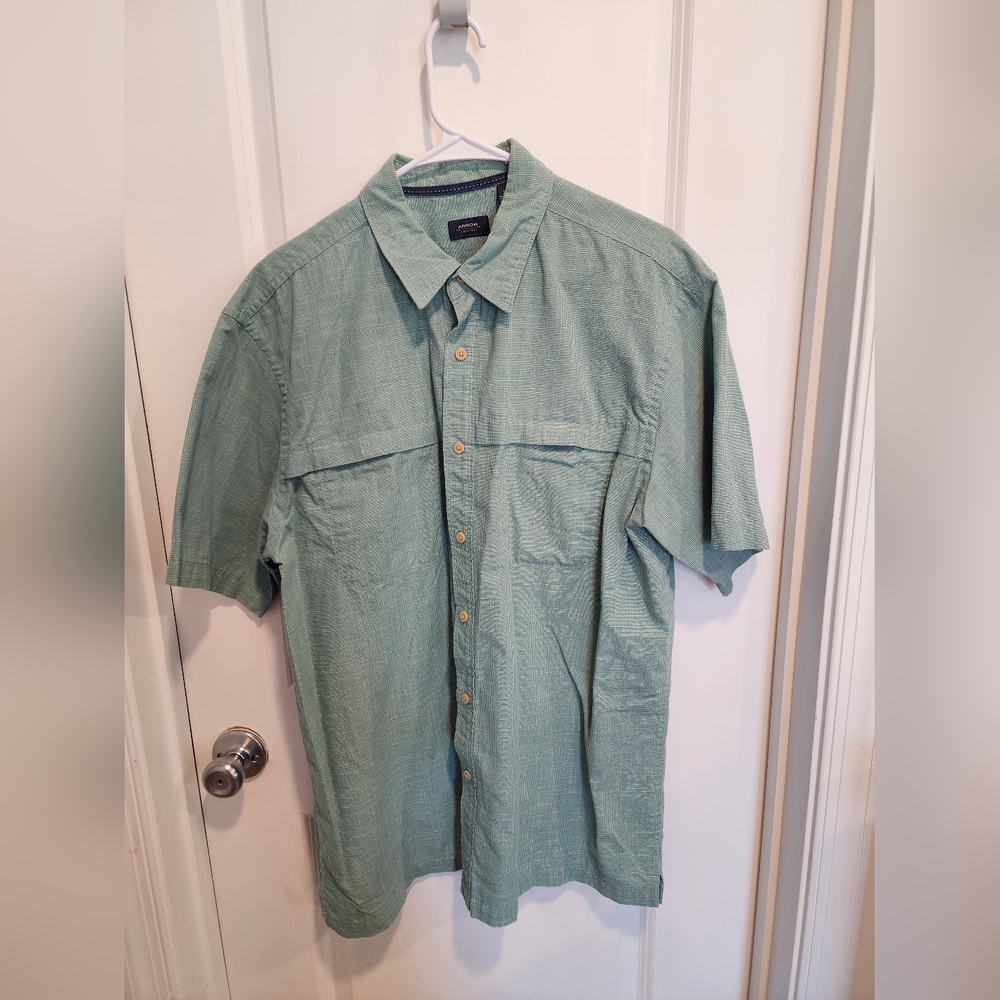 Arrow Men's Casual Sage Green Button Down Shirt
